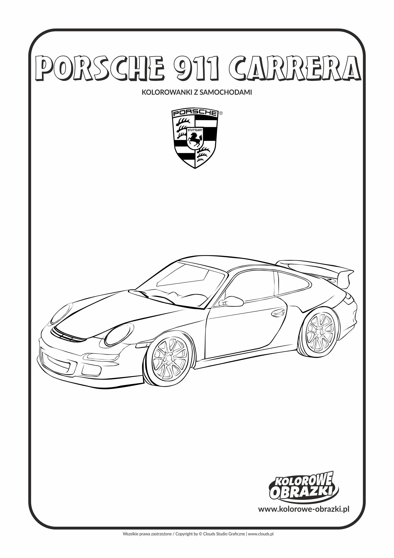 Porsche 911 Carrera раскраска